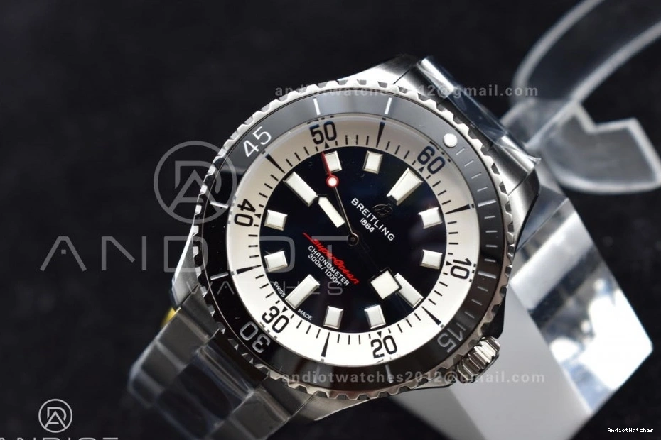 Edition White SuperOcean Bracelet A TF Chic 1:1 Dial Automatic 44 Best SS 475 Black on 0306